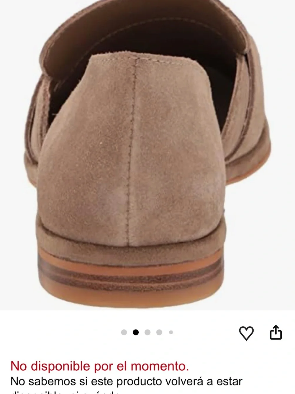 Dolce Vita Moyra Beige Suede Penny Loafers D’Orsay Slip-On Flats Size 6